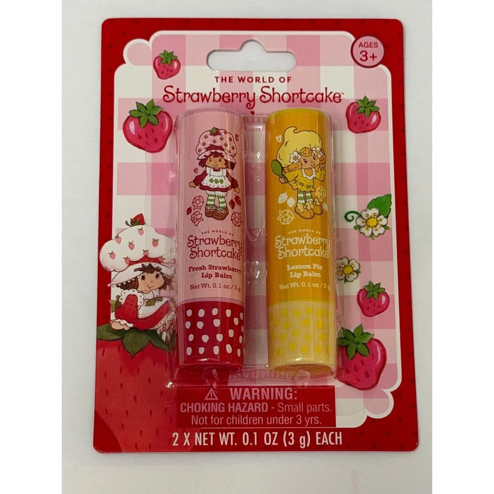 Strawberry Shortcake Lip Balm Duo Fresh Strawberry Lemon Pie 2 Pack New